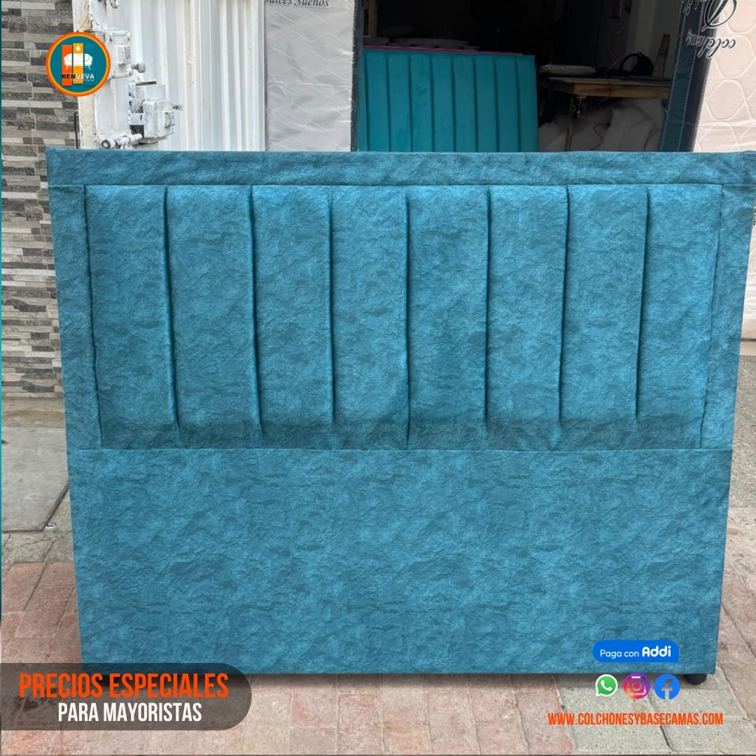 Base Cama 140 Doble Completa (Base + Espaldar)