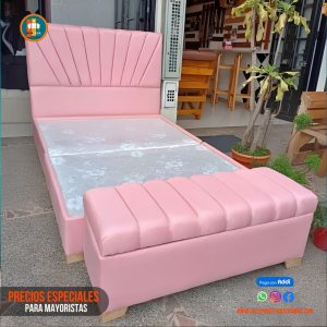Base Cama 140 Doble Completa (Base + Espaldar)