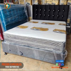 Base Cama 140 Doble Completa (Base + Espaldar)