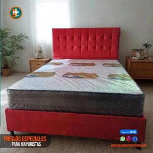 Base Cama 140 Doble Completa (Base + Espaldar)