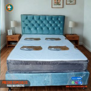 Base Cama 140 Doble Completa (Base + Espaldar)