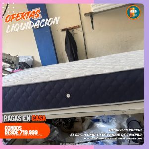 COLCHON BASICO 140 SEMI - ORTOPEDICO 25 CM DE GRUESO