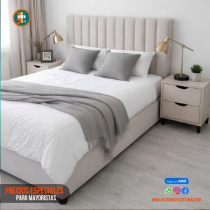 Base Cama 140 Doble Completa (Base + Espaldar)