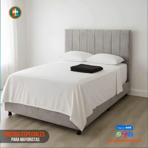 Base Cama 140 Doble Completa (Base + Espaldar)