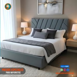 Base Cama 140 Doble Completa (Base + Espaldar)