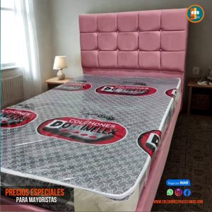 Base Cama 140 Doble Completa (Base + Espaldar)