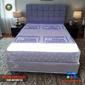 Base Cama 140 Doble Completa (Base + Espaldar)