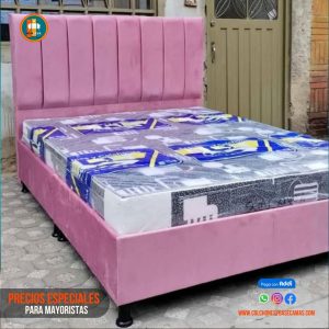 Base Cama 140 Doble Completa (Base + Espaldar)
