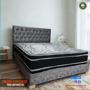 Base Cama 140 Doble Completa (Base + Espaldar)