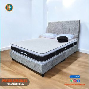 Base Cama 140 Doble Completa (Base + Espaldar)