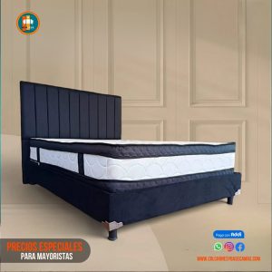 Base Cama 140 Doble Completa (Base + Espaldar)
