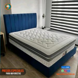 Base Cama 140 Doble Completa (Base + Espaldar)