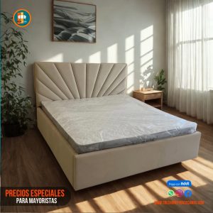 Base Cama 140 Doble Completa (Base + Espaldar)