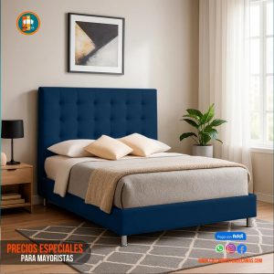 Base Cama 140 Doble Completa (Base + Espaldar)