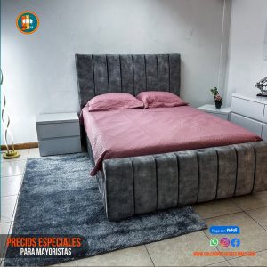 Base Cama 140 Doble Completa (Base + Espaldar)