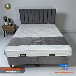 Base Cama 140 Doble Completa (Base + Espaldar)