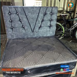 Base Cama 140 Doble Completa (Base + Espaldar)