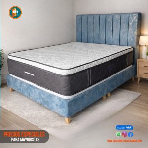 Base Cama 140 Doble Completa (Base + Espaldar)
