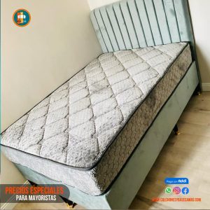 Base Cama 140 Doble Completa (Base + Espaldar)