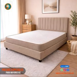 Base Cama 140 Doble Completa (Base + Espaldar)