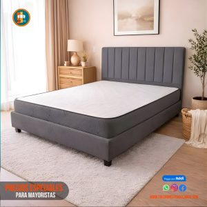 Base Cama 140 Doble Completa (Base + Espaldar)