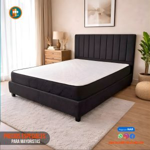 Base Cama 140 Doble Completa (Base + Espaldar)