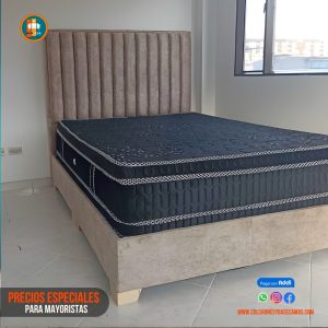 Base Cama 140 Doble Completa (Base + Espaldar)