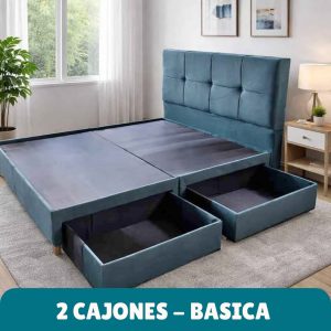 BASE CAMAS BASICA - 2 CAJONES
