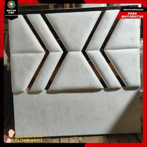 Base Cama Doble 140x190 con Espaldar en Diseño Espejo – Lujo, Elegancia y Máxima Resistencia