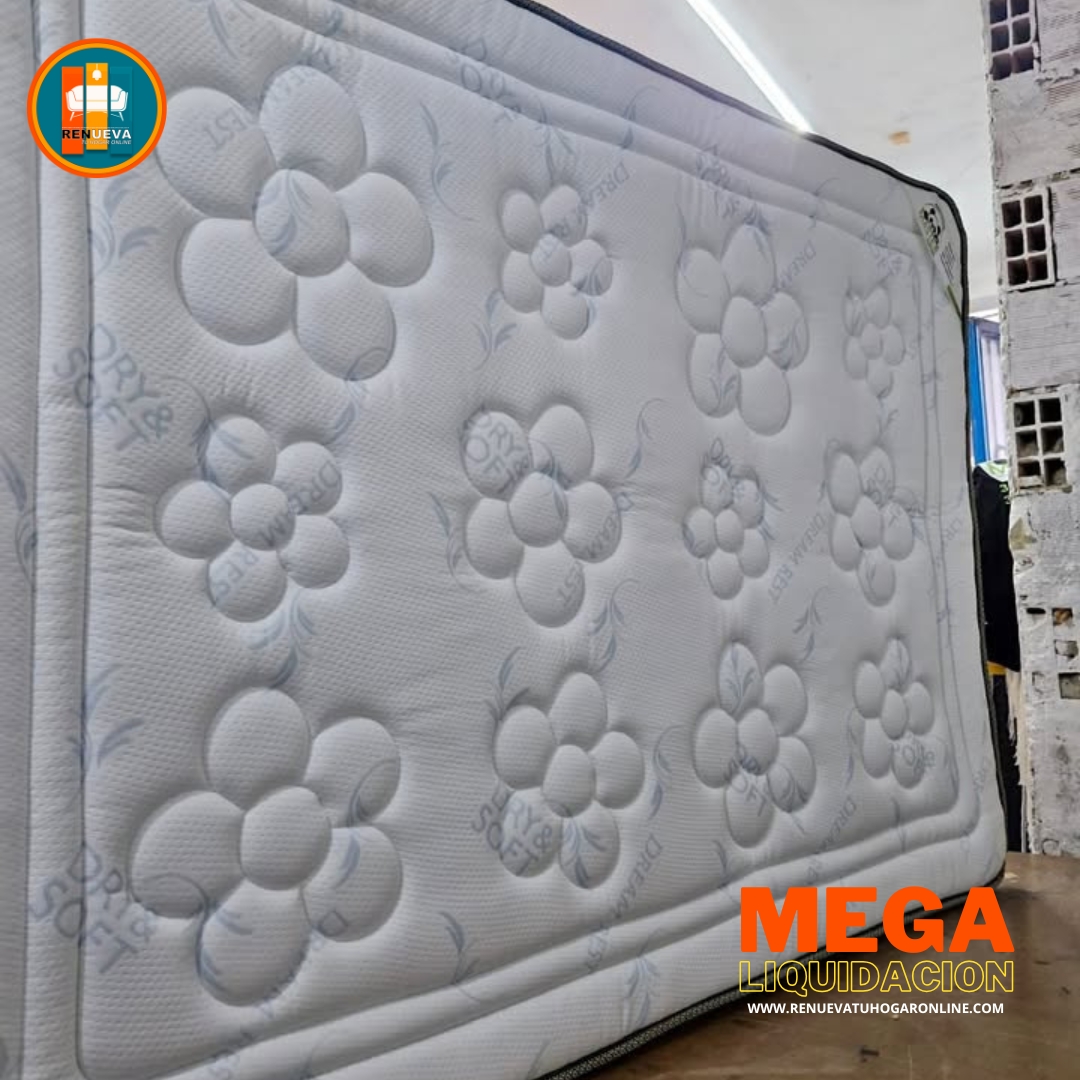 Colchón 140 x 190 Pillow Top 3D Alta Gama – 40 a 45 cm