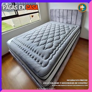 Colchón 140 x 190 Pillow Top 3D Alta Gama – 40 a 45 cm