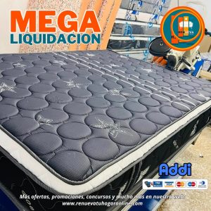Colchón 140 x 190 Pillow Top 3D Alta Gama – 40 a 45 cm