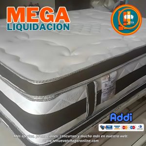 Colchón 140 x 190 Pillow Top 3D Alta Gama – 40 a 45 cm