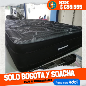 Colchón 140 x 190 Pillow Top 3D Alta Gama – 40 a 45 cm