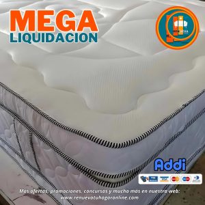 Colchón 140 x 190 Pillow Top 3D Alta Gama – 40 a 45 cm