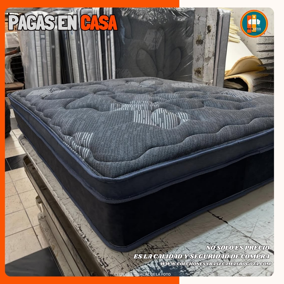 Colchón 140 x 190 Pillow Top 3D Alta Gama – 40 a 45 cm