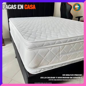 Colchón 140 x 190 Pillow Top 3D Alta Gama – 40 a 45 cm