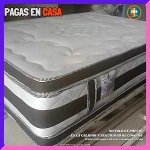 Colchón 140 x 190 Pillow Top 3D Alta Gama – 40 a 45 cm