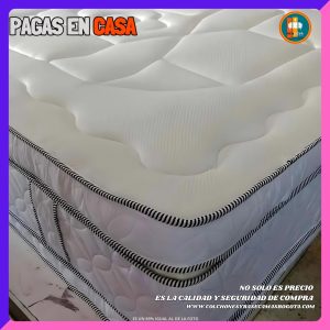 Colchón 140 x 190 Pillow Top 3D Alta Gama – 40 a 45 cm