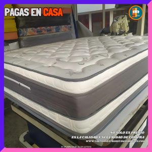 Colchón 140 x 190 Pillow Top 3D Alta Gama – 40 a 45 cm