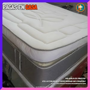 Colchón 140 x 190 Pillow Top 3D Alta Gama – 40 a 45 cm