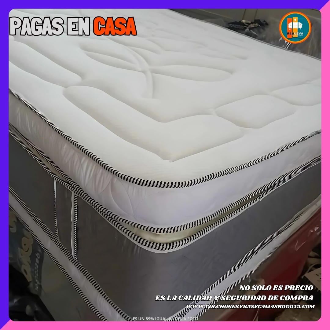 Colchón 140 x 190 Pillow Top 3D Alta Gama – 40 a 45 cm