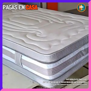 Colchón 140 x 190 Pillow Top 3D Alta Gama – 40 a 45 cm