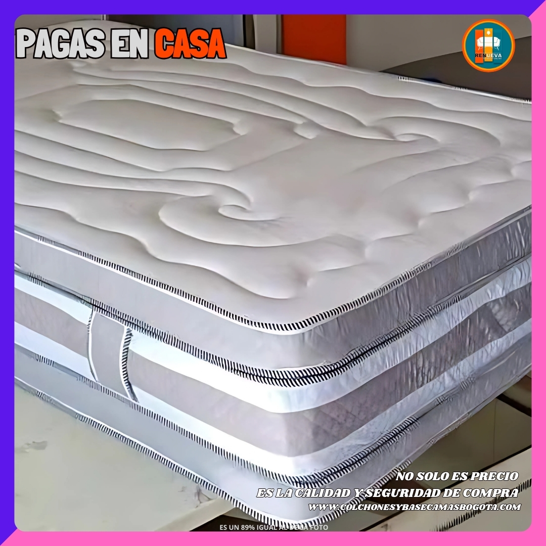 Colchón 140 x 190 Pillow Top 3D Alta Gama – 40 a 45 cm