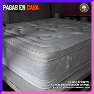 Colchón 140 x 190 Pillow Top 3D Alta Gama – 40 a 45 cm