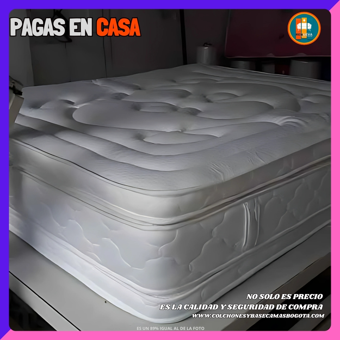 Colchón 140 x 190 Pillow Top 3D Alta Gama – 40 a 45 cm