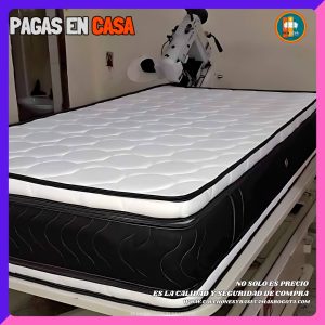 Colchón 140x190 Pillow Top Premium 35–38 cm – Confort y soporte duradero