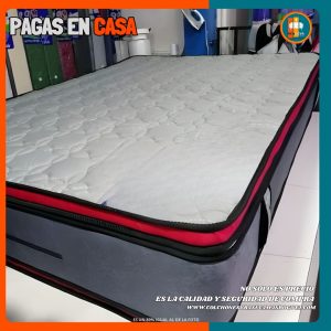 Colchón 140x190 Pillow Top Premium 35–38 cm – Confort y soporte duradero