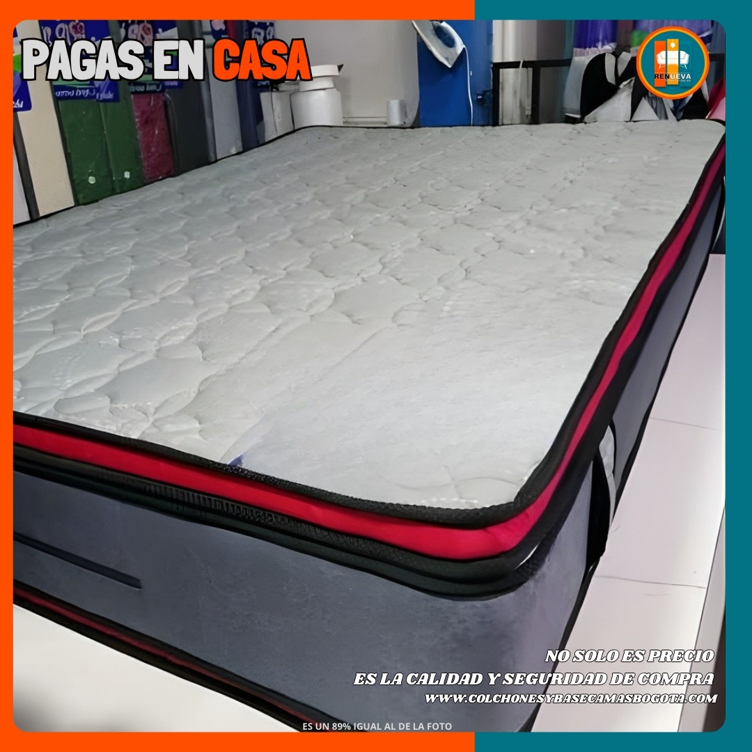 Colchón 140x190 Pillow Top Premium 35–38 cm – Confort y soporte duradero