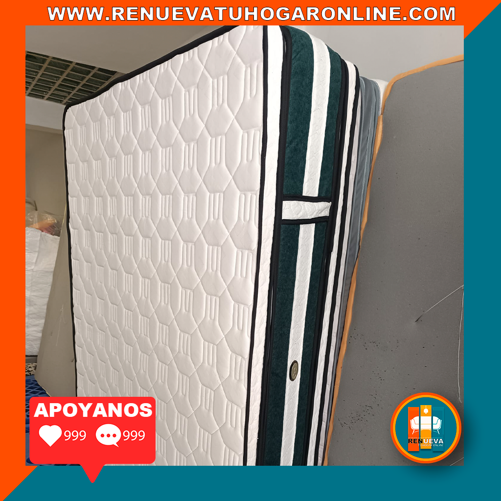 Colchón 140x190 Pillow Top Básico 30–35 cm – Confort y soporte duradero